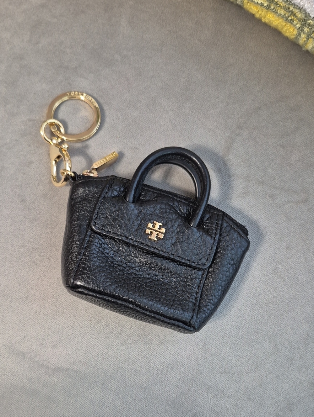 TORY BURCH Clara Satchel Keyfob - Black